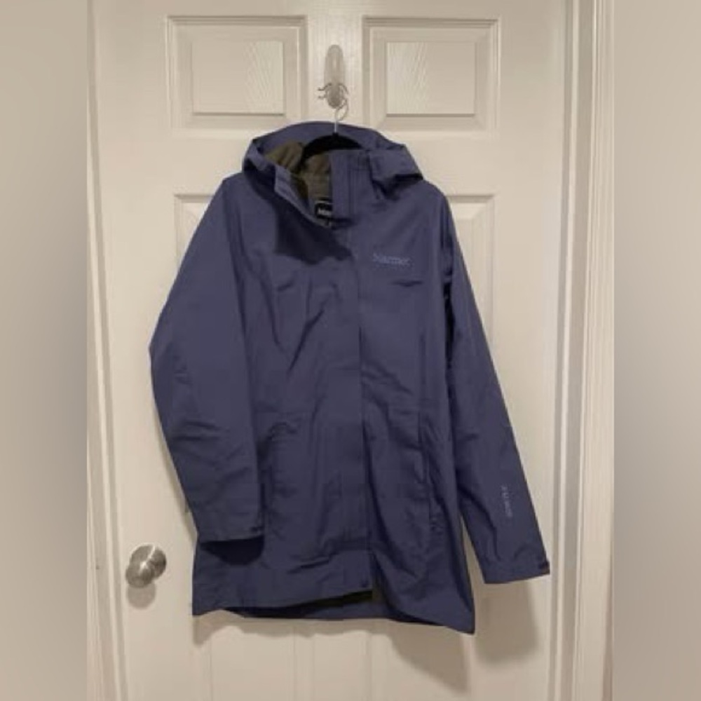 Marmot women's slate colored Rain shell